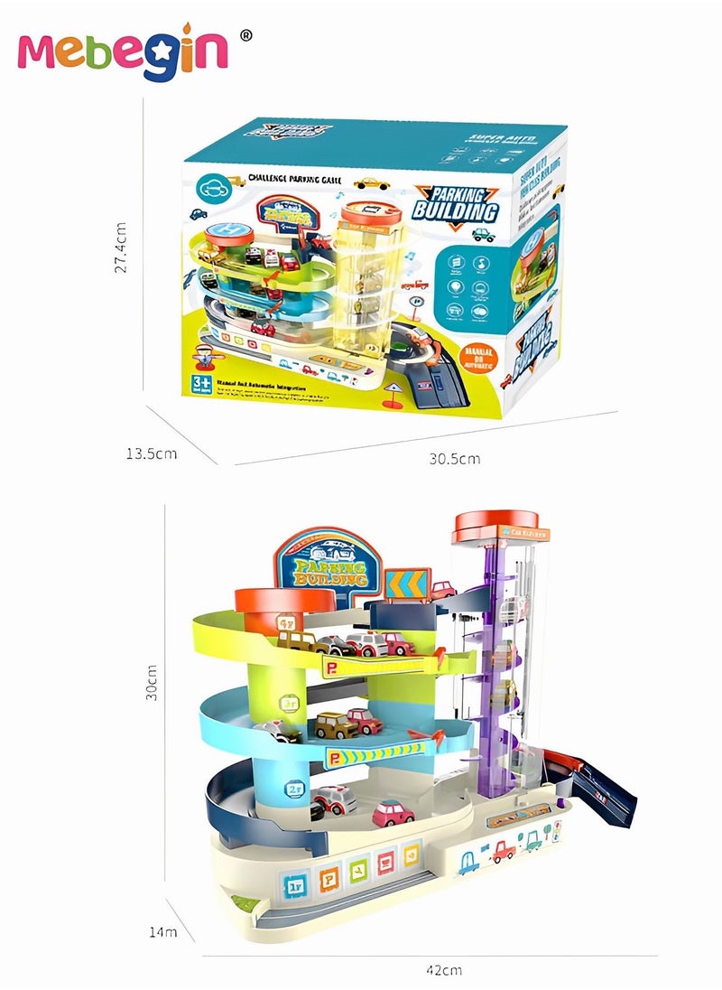 Toy Car Garage for Boys Kids Ages 3+Toddlers Building Track Car Playset Parking Lot Toys Birthday Gifts Party Games