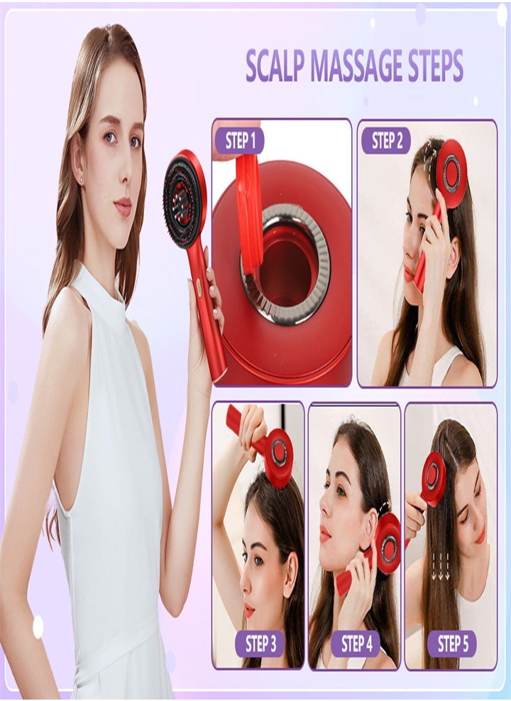 Multifunctional three-in-one new hair oil applicator, scalp oil applicator, ipx7 waterproof, relieve fatigue and stress