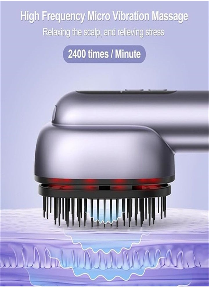 Upgraded version, electric portable scalp massage comb, unique essential oil atomization function, massage the scalp while nourishing the hair, deep massage, relieve head pressure, relax muscles