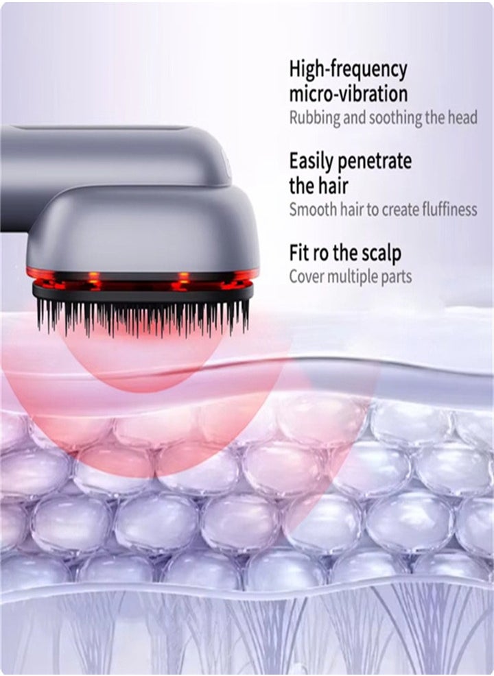 Upgraded version, electric portable scalp massage comb, unique essential oil atomization function, massage the scalp while nourishing the hair, deep massage, relieve head pressure, relax muscles