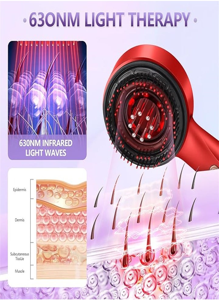 Multifunctional three-in-one new hair oil applicator, scalp oil applicator, ipx7 waterproof, relieve fatigue and stress