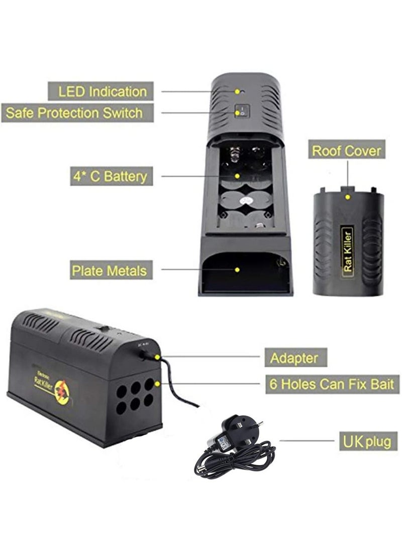 Mouse Trap Electric Rat Trap - Indoor Pest Control Rodent Zapper for Home Safe & Clean