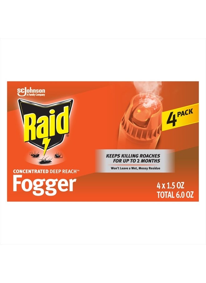 S C JOHNSON WAX, 1.5-Ounce 74251 Raid Fogger, 3-Pack, Color