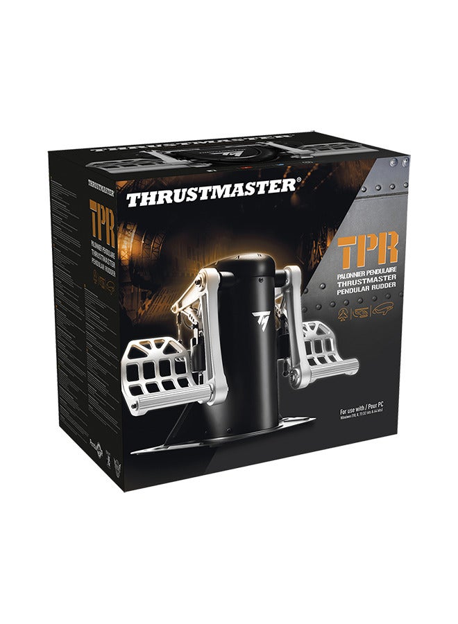 Thrustmaster TPR Pendular Rudder Pedals - High-Precision Flight Control with PENDUL_R Technology and H.E.A.R.T Hall Effect Accurate Technology for PC