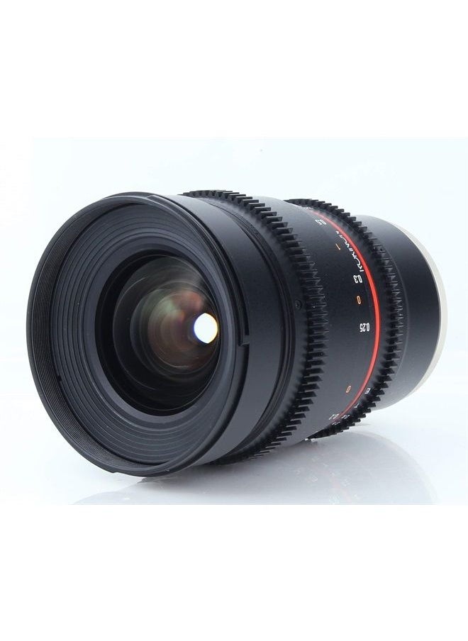 DS16M-NEX 16mm T2.2 Cine Wide Angle Lens for Sony Alpha E-Mount Interchangeable Lens Cameras,Black