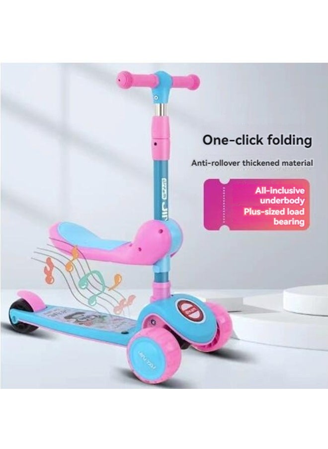 Kids 3 wheel Mini Height- Adjustable Kick Scooter