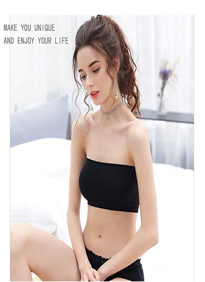 Strapless Women's One Line Thin Invisible Underwear Black