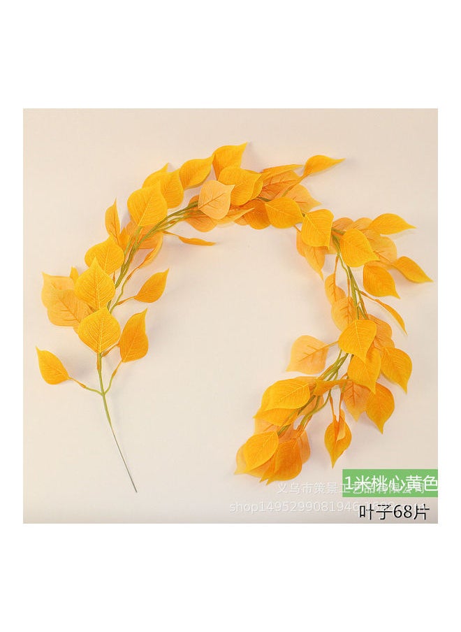 Artificial Hanging Leaf Vine Yellow 1meter