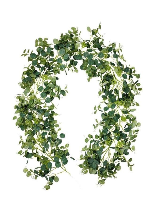 Artificial Eucalyptus Leaves Garland Green