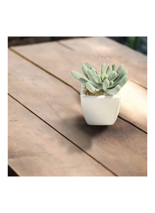 Artificial Plant With Pot Green/White