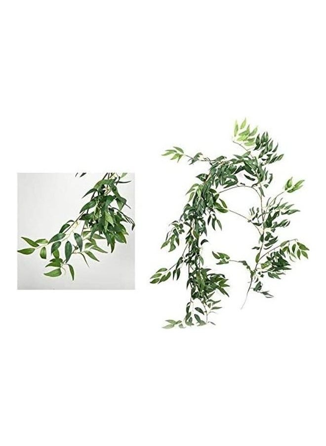 1 Piece Artificial Fake Hanging Vine Plant Leaves Home Garden Wall Decoration Green