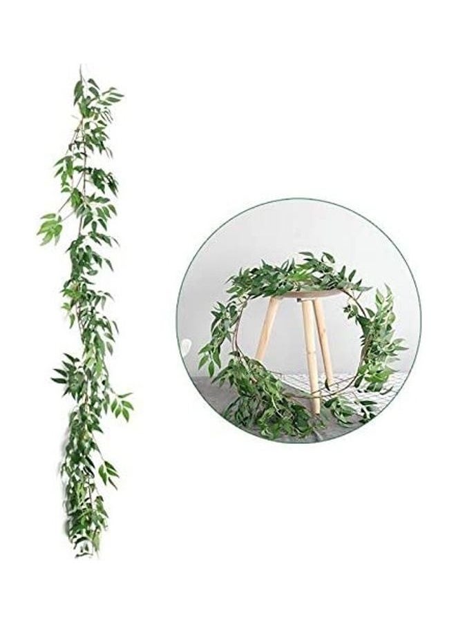 1 Piece Artificial Fake Hanging Vine Plant Leaves Home Garden Wall Decoration Green