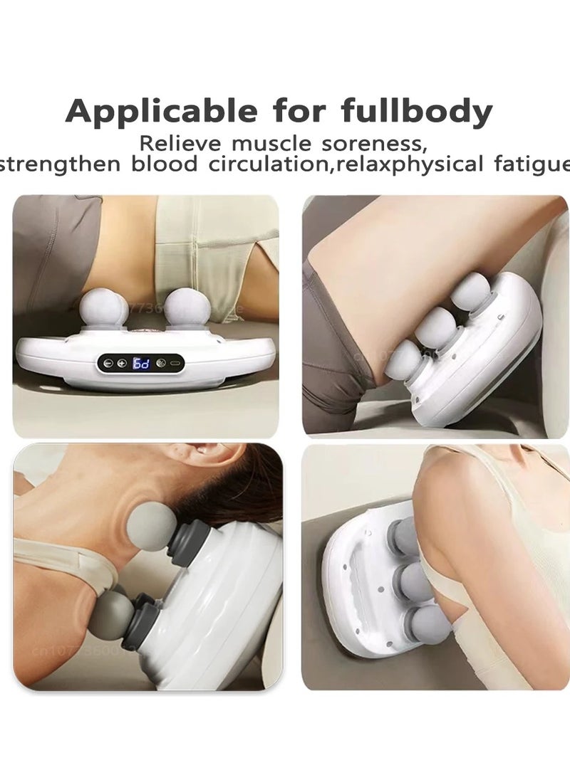 Arabic Professional 6 Headed Massage Gun Random colour