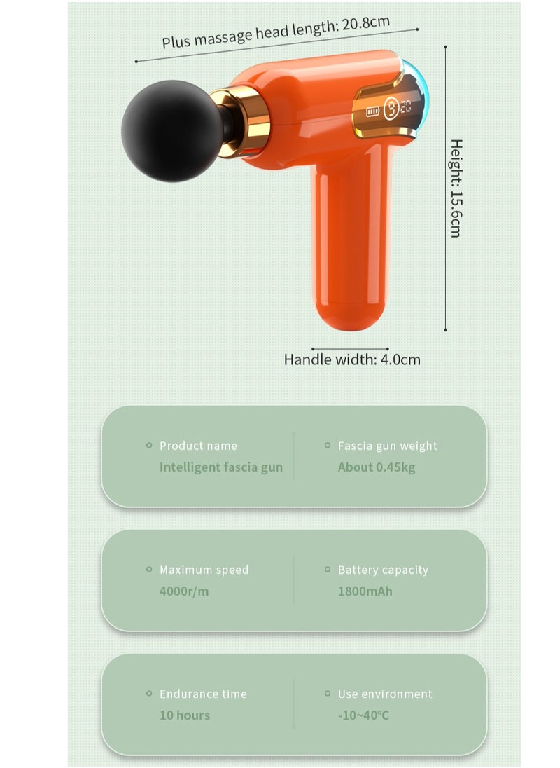 LCD Display Massage Gun: Portable Electronic Massager