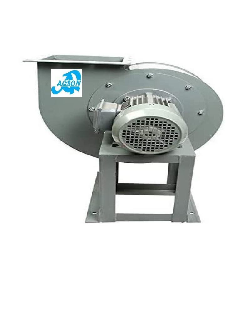 Blower 4Kw 5.5 Hp 3 Phase Multi-Wing Turbine Carbon Steel Copper Motor Energy-Saving Industrial Fan Barbecue Kitchen Factory Large Public Place