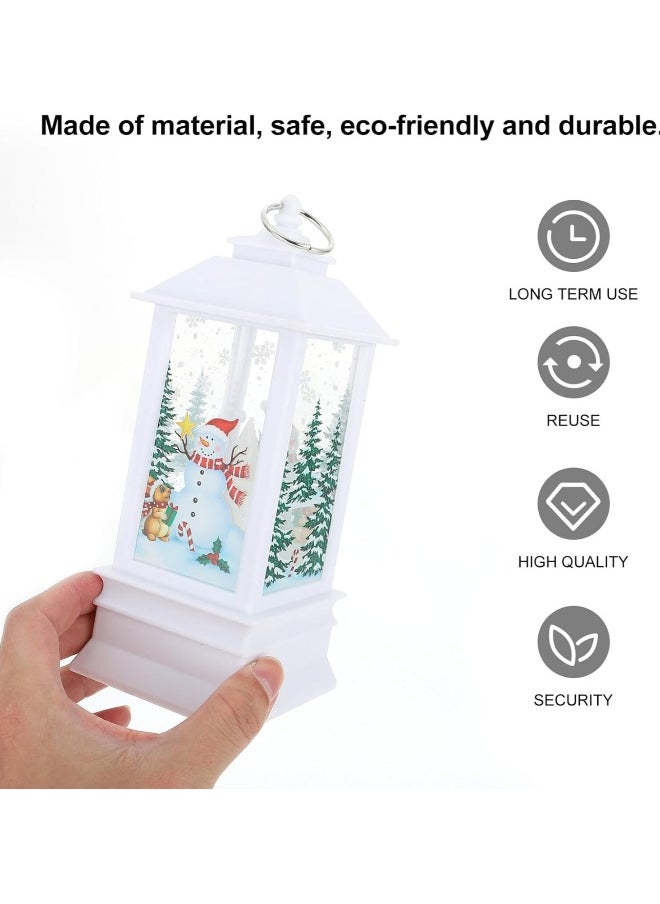 3pc Decorative Lamp Christmas Lantern Portable Christmas Lights Lantern Decoration Xmas Lantern