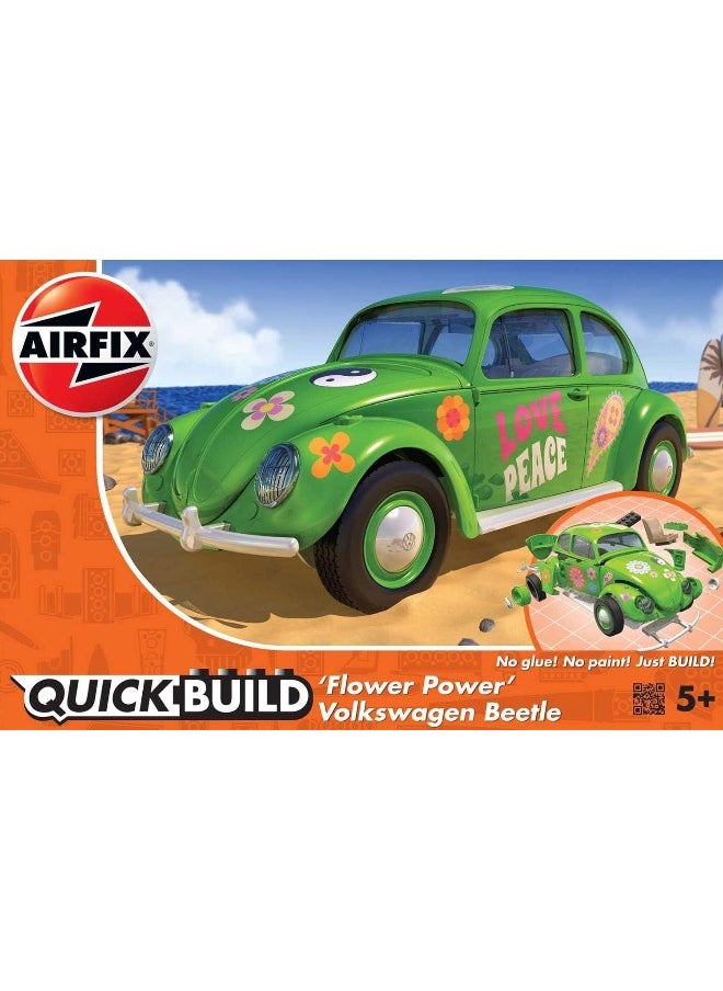 Airfix Quick Build VW Beetle Flower-Power