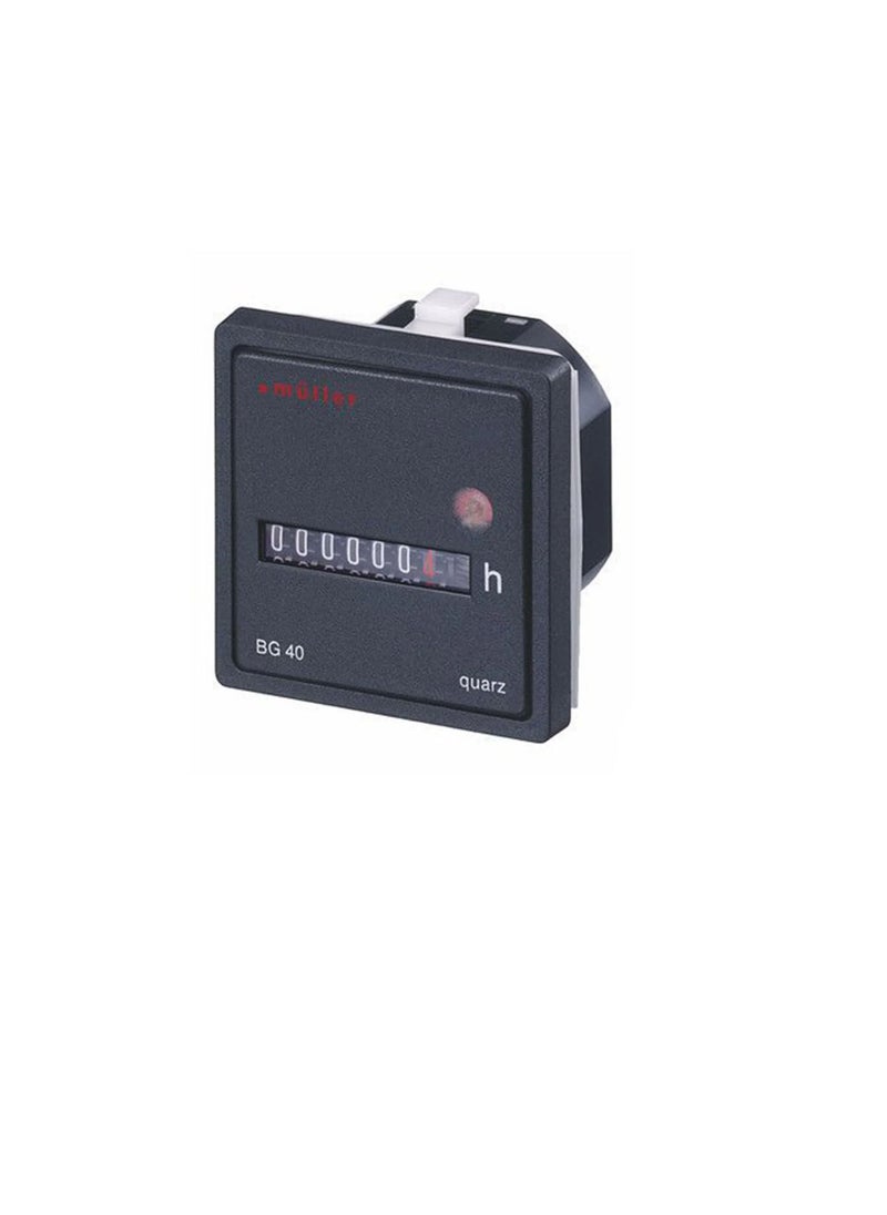 Time Counter Analog Panel Mounted 12V-48VDC BG40.17 Hugo Muller
