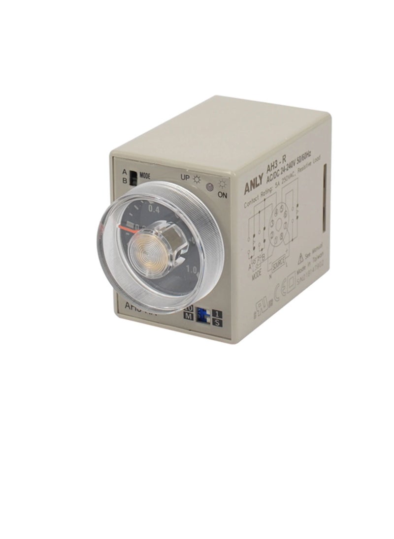 Wide Voltage Multi-Range Analogue Timer AC/DC 24-240V 50/660 HZ AH3-R