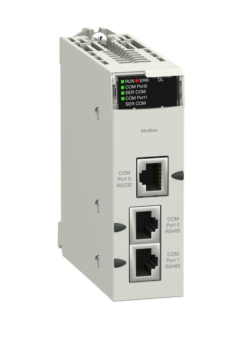 Schneider PLC Modicon M340_ Serial link module with 2 RS-485/232 ports in Modbus and Character mode_ [BMXNOM0200]