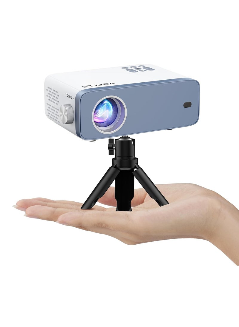 Mini Projector, 1080P Full HD Supported Video Projector, Portable Outdoor Home Theater Movie Projector, 50% Zoom, Compatible with HDMI, USB, AV, Smartphone/Tablet/Laptop (Small Projector) | ‎N3 | FCGD