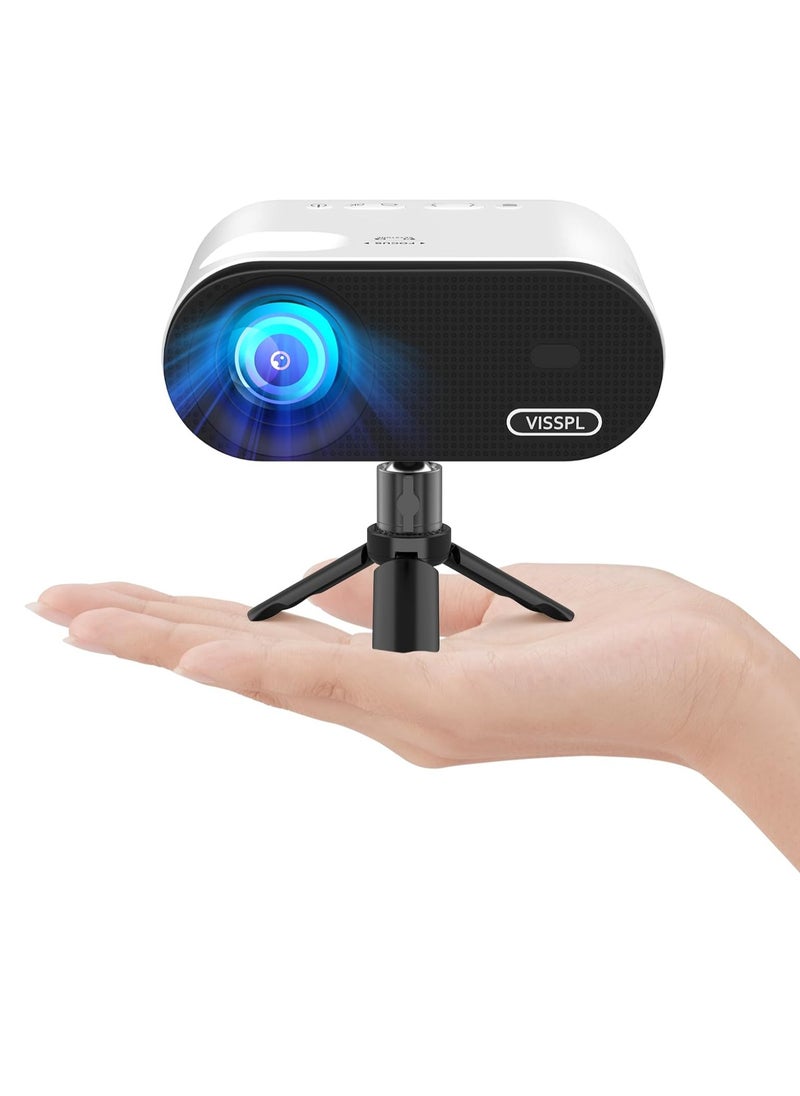 Mini Projector with WIFI and Bluetooth, Full HD 1080P Projector, Portable Outdoor Projector with Tripod, Home Theater Movie Phone Projector Compatible with Android/iOS/Windows/TV Stick/HDMI/USB | F3DY