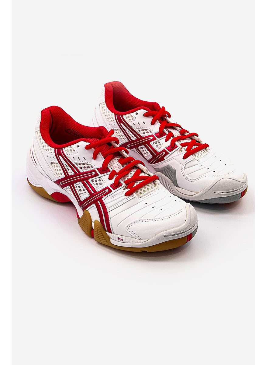 Women Gel,Domain Sports Shoes, White and Red