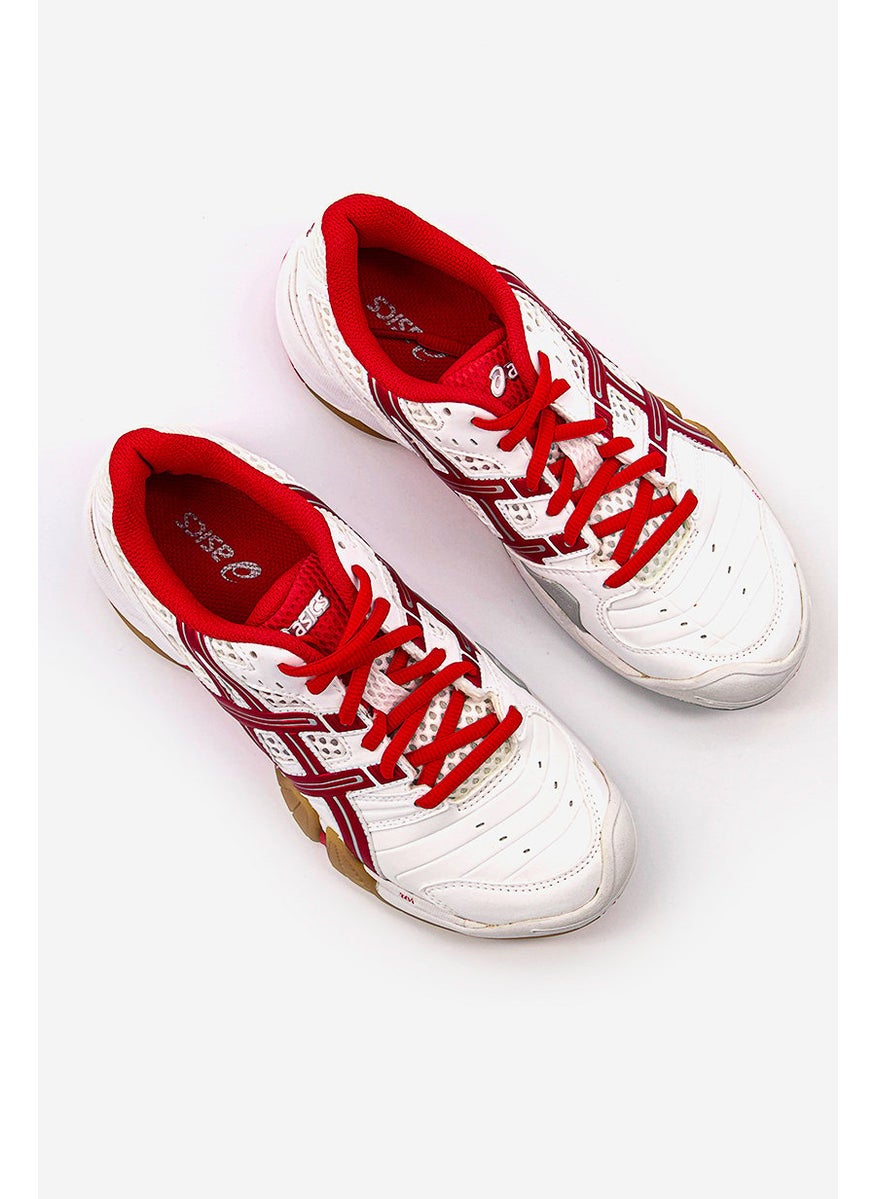 Women Gel,Domain Sports Shoes, White and Red