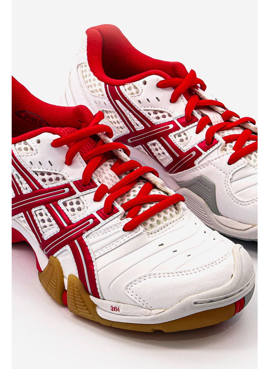 Women Gel,Domain Sports Shoes, White and Red