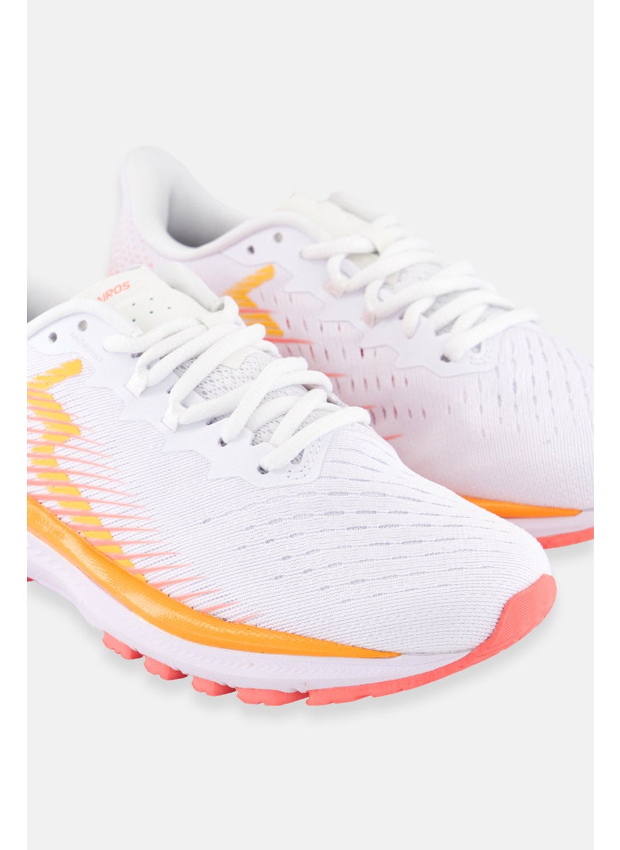 Women Kairos Lace Up Running Shoes, White/Combo