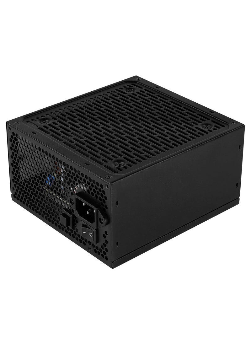 AeroCool LUX RGB 650W Power Supply Unit, 80Plus Bronze Certified for up to 88%+ efficiency, 3 preset lighting effects, Compatible with Addressable RGB using +5V Addressable RGB connector