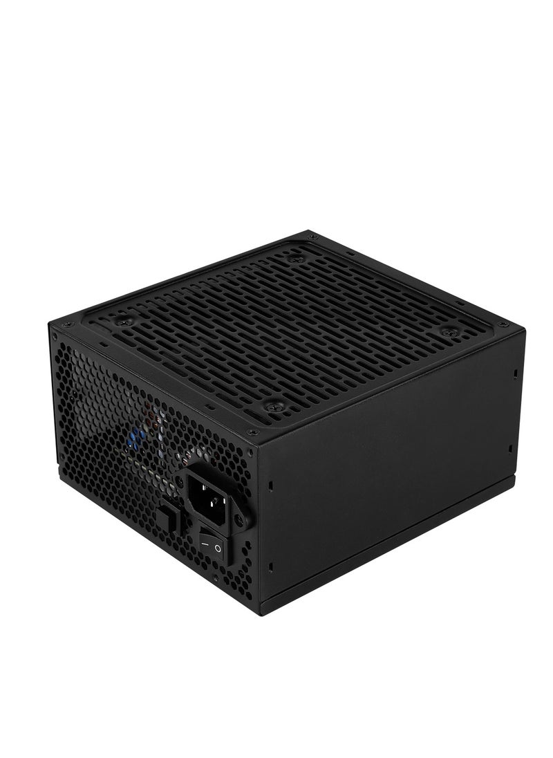 AeroCool LUX RGB 650W Power Supply Unit, 80Plus Bronze Certified for up to 88%+ efficiency, 3 preset lighting effects, Compatible with Addressable RGB using +5V Addressable RGB connector