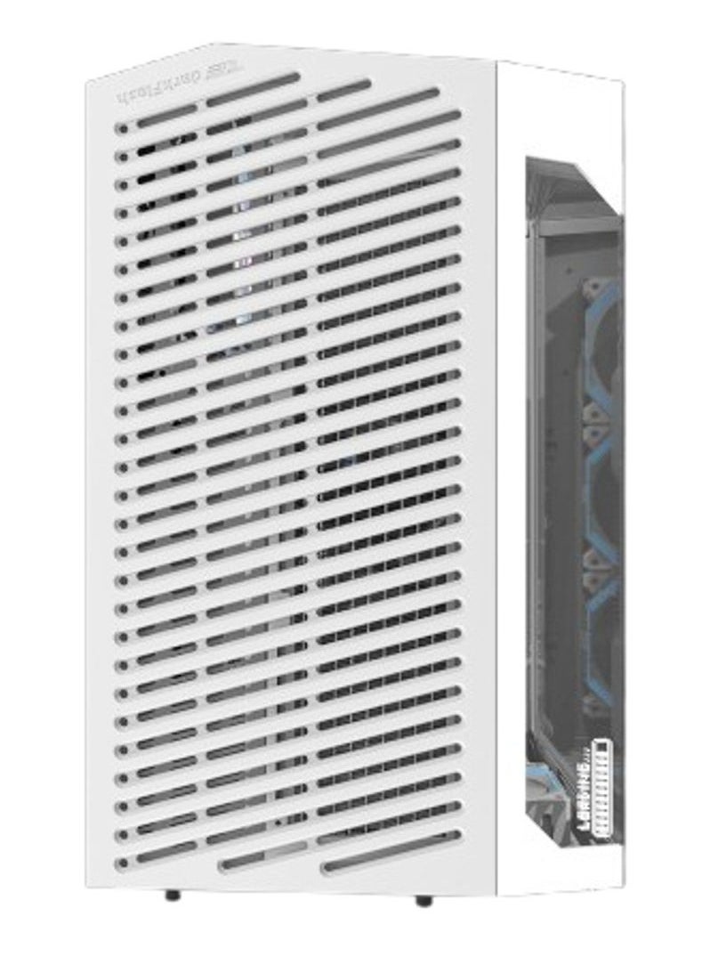 DY470 ATX Mid Tower PC Case – Supports ATX/M-ATX/ITX Motherboards, Up to 410mm GPU, 175mm CPU Cooler, 10 Fan Support, 2 Radiators (360mm Top/Side, 120mm Rear), 0.7mm SPCC Steel, 7 PCIe Slots, USB 3.0 x2, Type-C x1, HD Audio, Pre-installed ARGB Fans | White