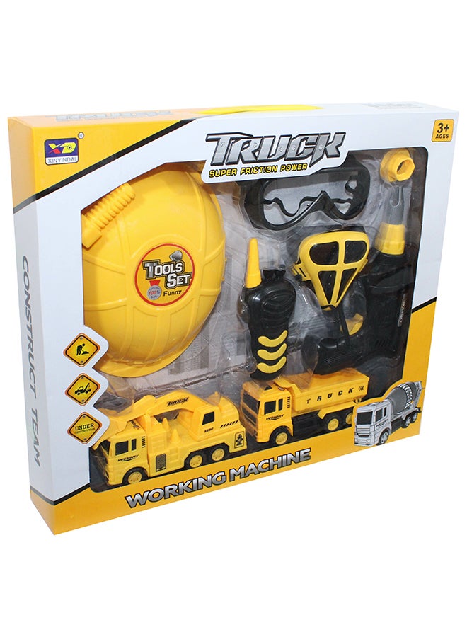 Super Friction Power Truck Set Yellow