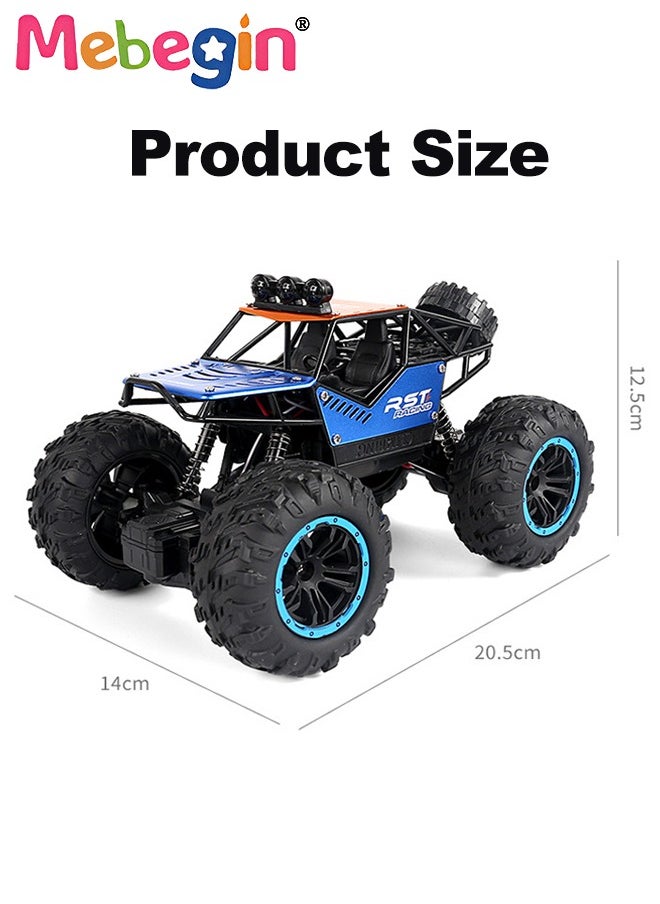 RC Toys Cars 1:22 Scale Remote Control Car Off Road RC Car Vehicle Monster Truck Crawler with Head Lights for Boys Kids and Adults