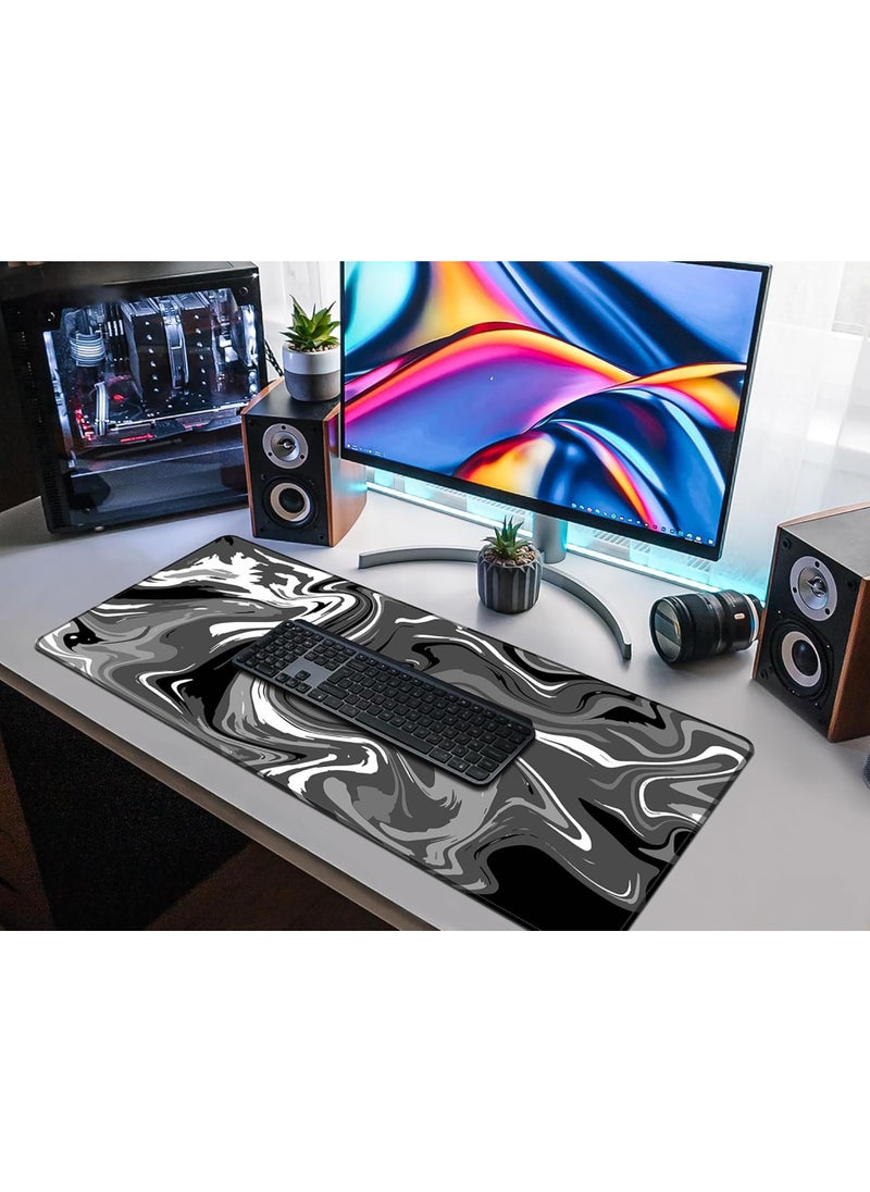 Extend Large Gaming Mouse Pad XXL, Anti-Skid Mousepad Large Keyboard Mouse Pad Desk Mat with Stitched Edges