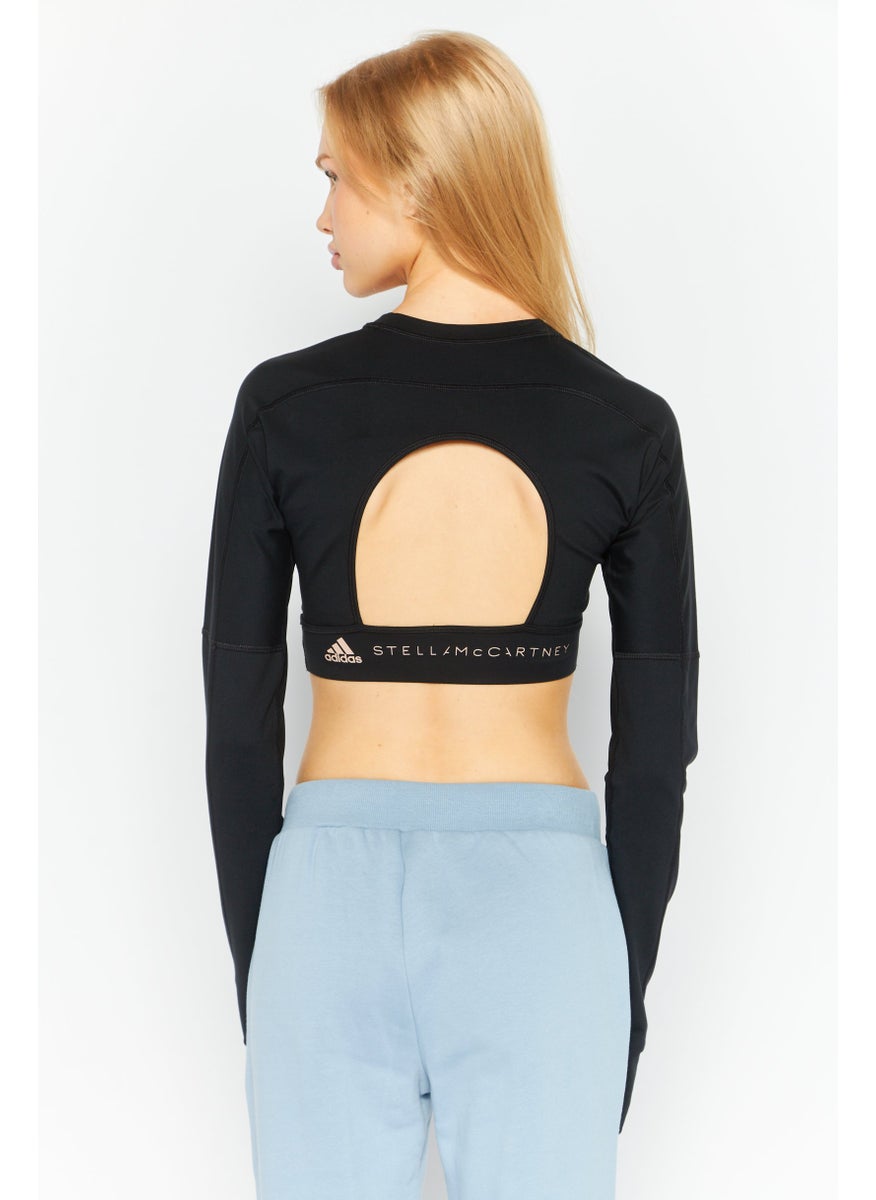 Women Sportswear Fit Long Sleeve Top, Black