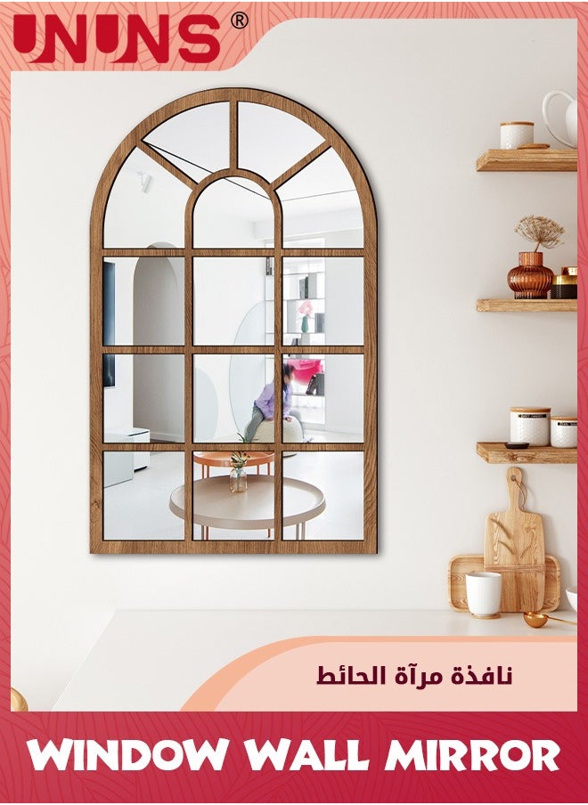 Wall Mirror Window Decor,Mirrors Arched Farmhouse For Living Room Bedroom Entryway Bathroom Vanity