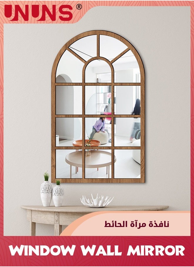 Wall Mirror Window Decor,Mirrors Arched Farmhouse For Living Room Bedroom Entryway Bathroom Vanity