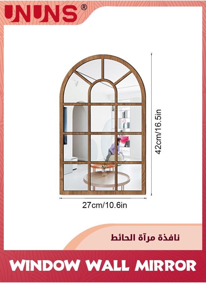 Wall Mirror Window Decor,Mirrors Arched Farmhouse For Living Room Bedroom Entryway Bathroom Vanity