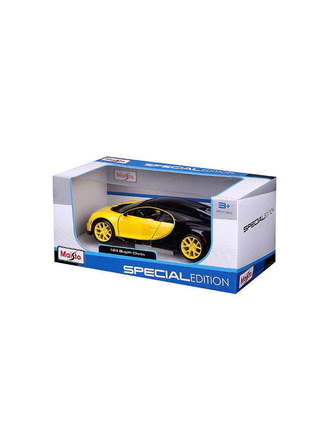 1:24 Sp. Ed. (B) - Bugatti Chiron - Yellow/Black Officially Licensed Scaled Replicas of Collectible Diecast Metal Models with Exquisite Interior & Exterior Detailing for All Ages