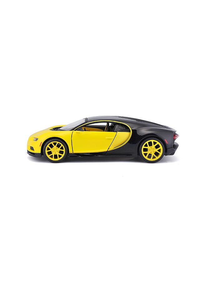 1:24 Sp. Ed. (B) - Bugatti Chiron - Yellow/Black Officially Licensed Scaled Replicas of Collectible Diecast Metal Models with Exquisite Interior & Exterior Detailing for All Ages