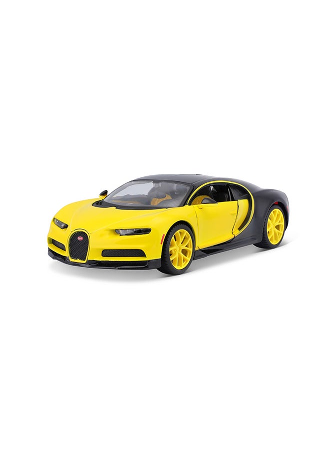 1:24 Sp. Ed. (B) - Bugatti Chiron - Yellow/Black Officially Licensed Scaled Replicas of Collectible Diecast Metal Models with Exquisite Interior & Exterior Detailing for All Ages