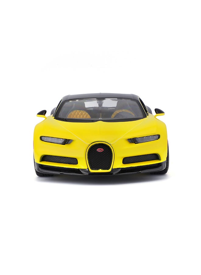 1:24 Sp. Ed. (B) - Bugatti Chiron - Yellow/Black Officially Licensed Scaled Replicas of Collectible Diecast Metal Models with Exquisite Interior & Exterior Detailing for All Ages
