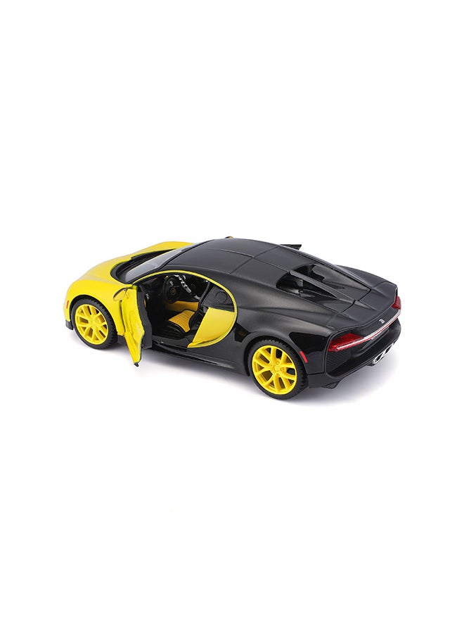1:24 Sp. Ed. (B) - Bugatti Chiron - Yellow/Black Officially Licensed Scaled Replicas of Collectible Diecast Metal Models with Exquisite Interior & Exterior Detailing for All Ages