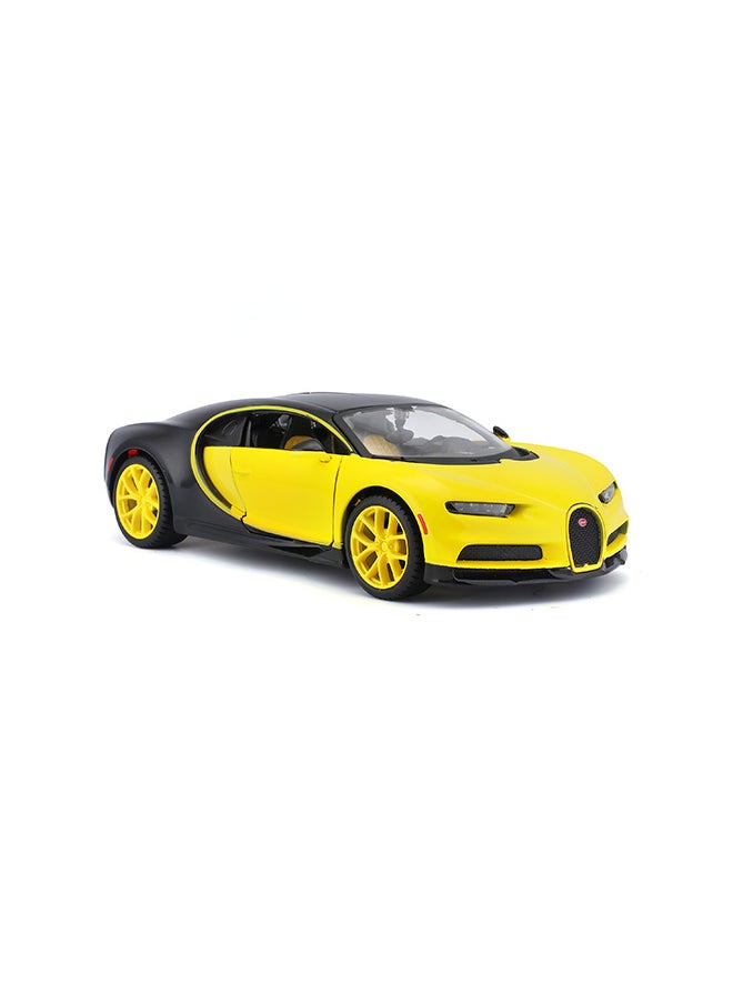 1:24 Sp. Ed. (B) - Bugatti Chiron - Yellow/Black Officially Licensed Scaled Replicas of Collectible Diecast Metal Models with Exquisite Interior & Exterior Detailing for All Ages