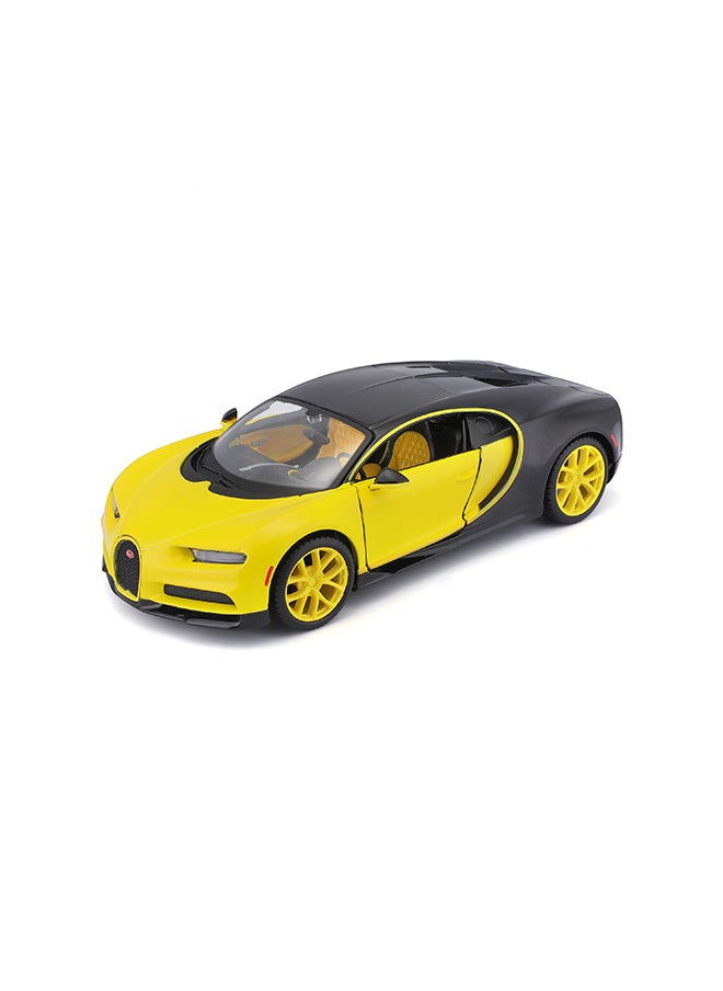 1:24 Sp. Ed. (B) - Bugatti Chiron - Yellow/Black Officially Licensed Scaled Replicas of Collectible Diecast Metal Models with Exquisite Interior & Exterior Detailing for All Ages