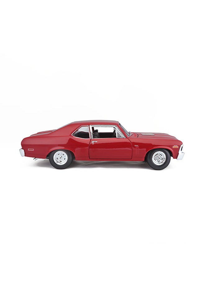 1:18 Se (A)-1970 Chevrolet Nova Ss Coupe Red Officially Licensed Scaled Replicas of Collectible Diecast Metal Models with Exquisite Interior & Exterior Detailing for All Ages