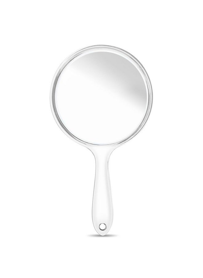 Hand Mirror Magnifying Mirror Handheld Handle 1X 2X Mirror Doule Sided Magnifying Mirror Multi-Purpose Cosmetic Makeup Mirrors Magnification Mirrors See Back Of Head Beauty Face Salon Stylist