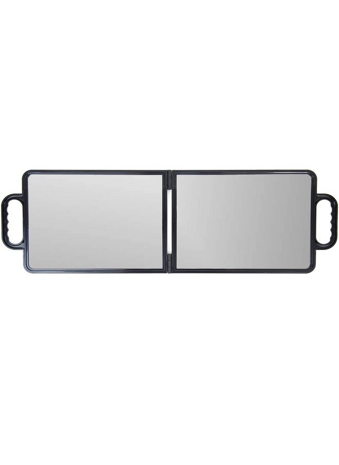 Large Folding Mirror With Double Handle - Rectangular Folded Handheld Mirror With Handles - Haircut Mirror - Salon Mirror